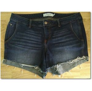 Torrid Dark Wash Jean Shorts